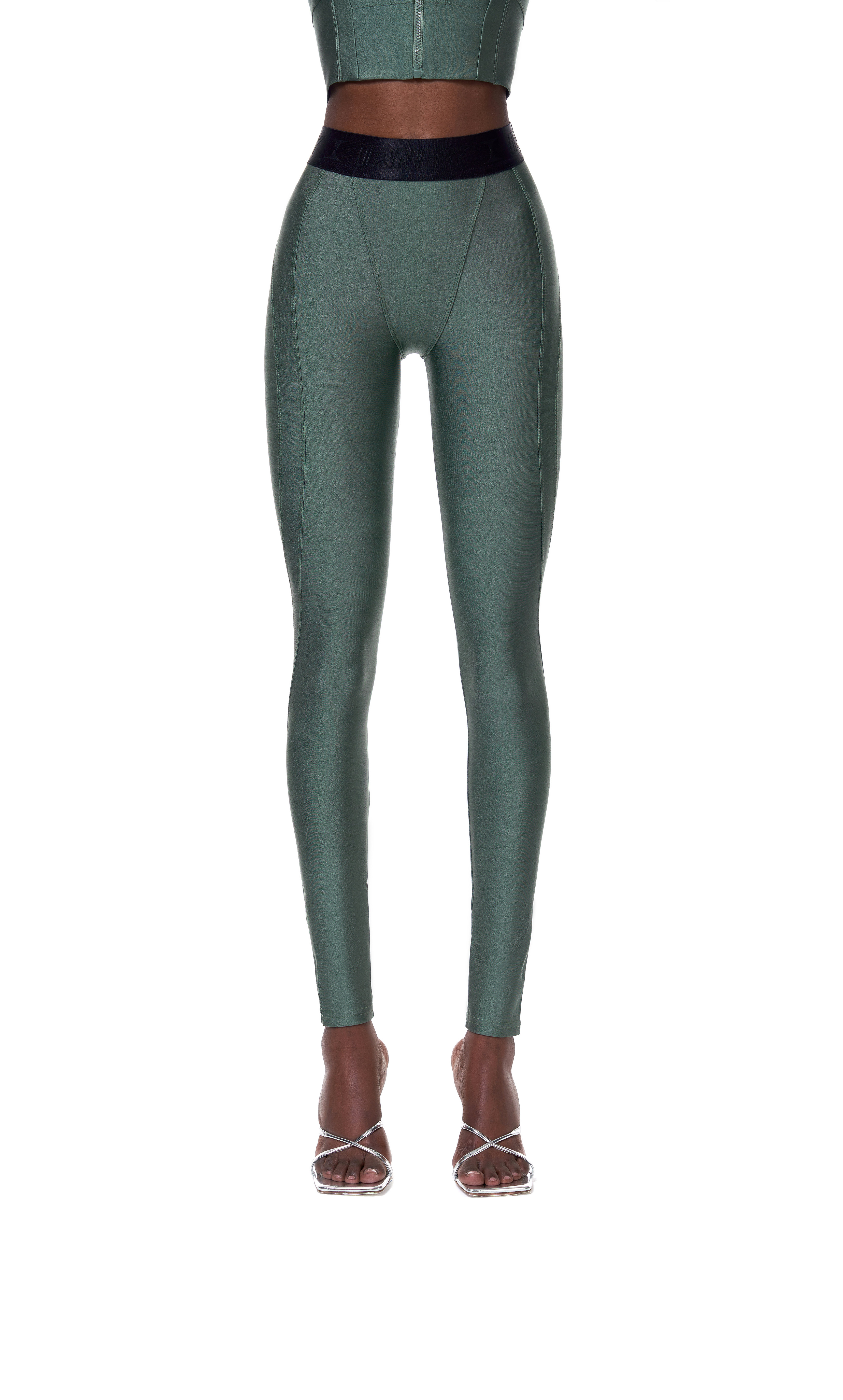 Skims Cotton Rib Legging - Deep Sea